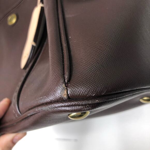 Coach Brown Leather Shoulder Bag - Picture 6 of 13